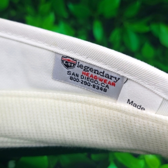 Legendary Headwear Poppy Ridge Unisex Adjustable Golf Visor - White - NWOT - Picture 4 of 7
